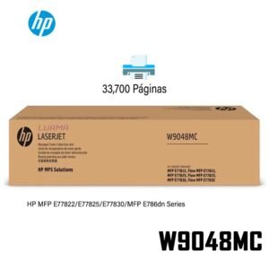 Toner Residual Hp W9048MC Flow MFP E77822/E77825/E77830/MFP E786dn Series (CMYK) Original