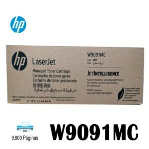 Tóner hp W9091MC cian LJ E45028 9600 páginas