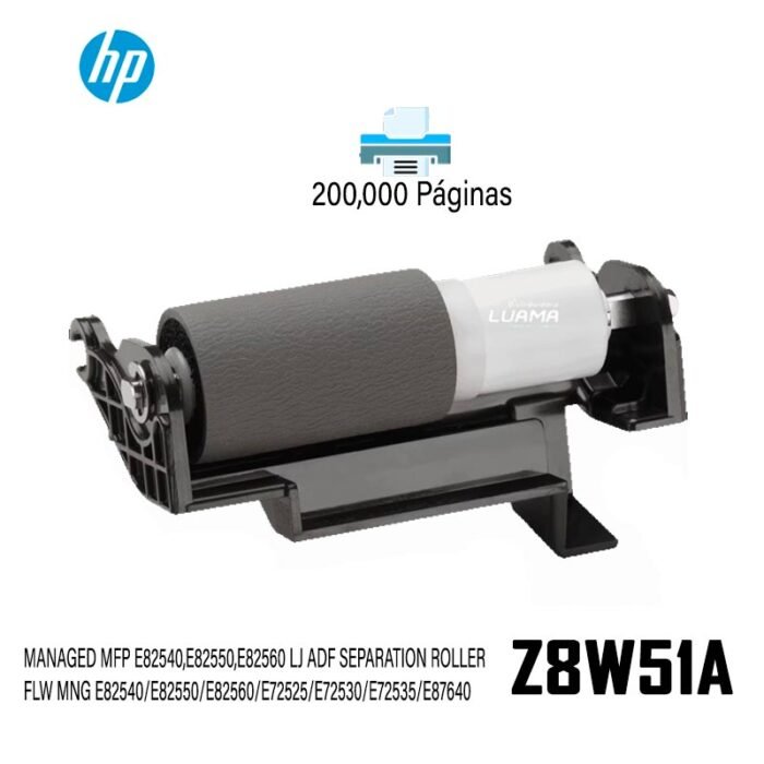 Kit de rodillos de separación ADF para impresoras HP LaserJet Flow (Z8W51A)