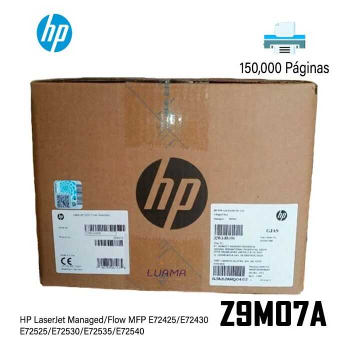 Unidad de fusor original Z9M07A para HP 72525/72530/72535 150000 Páginas Unidad de fusor original Z9M07A para HP 72525/72530/72535 150000 Páginas