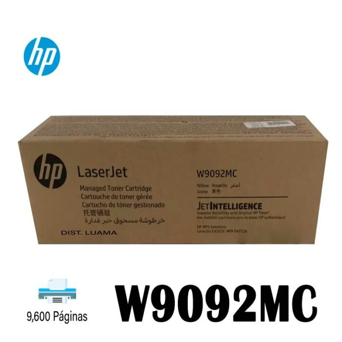 Tóner hp W9092MC Yellow LJ E45028 9600 páginas