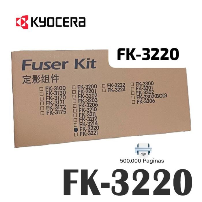 Unidad De Fusor Kyocera FK-3220 (30C0T93060) para Ecosys PA5000x PA5500x PA6000x MA5500ifx MA6000ifx
