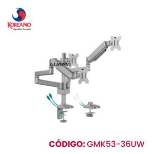 Brazo Triple Koreano Para Monitor De 17 A 32 GMK53-36UW