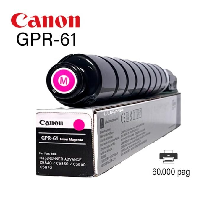 Toner Canon GPR-61 Magenta iR DX C5870i C5860i C5850i C5840i 60K Paginas