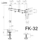 Rack De Escritorio Para Monitor De 13 A 32 Pulgadas KE-32