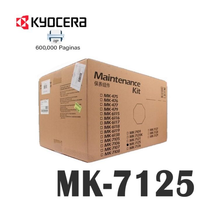Kit De Mantenimiento Kyocera MK-7125 TASKalfa 3212i/4012i 600k Páginas