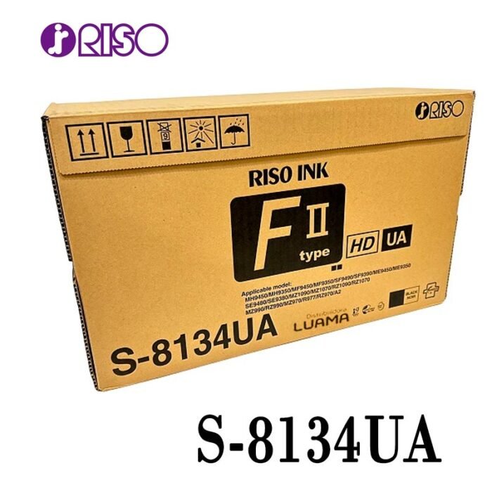 Tinta Negra S-8134UA Riso (S-6870) MZ RZ ME9450 SE9480 SF9490 MF 1000ml Tinta Negra S-8134UA Riso (S-6870) MZ RZ ME9450 SE9480 SF9490 MF 1000ml