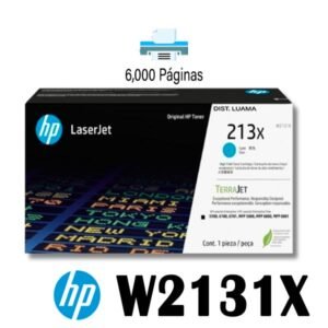 Toner Hp 213X W2131X Cyan LaserJet 5700 5800/6700/6701/6800-6.000 paginas