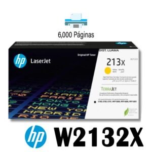 Toner Hp 213X W2132X Yellow LaserJet 5700 5800/6700/6701/6800-6.000 paginas