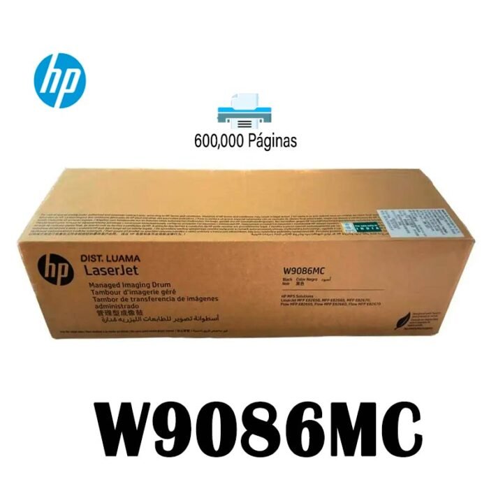 Unidad De Tambor Hp W9086MC Laserjet Managed Flow MFP E82650Z / MFP E826z Series 600K Páginas