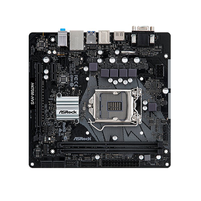 Motherboard ASROCK H470M-HVS, Chipset Intel H470, LGA1200, mATX