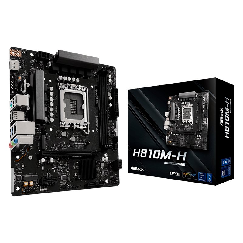 Motherboard ASROCK H810M-H, Chipset Intel H810, LGA 1851, 1xHDMI, mATX