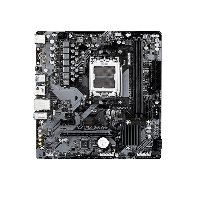 Motherboard GIGABYTE B840M H, Chipset AMD B840, Socket AMD AM5, mATX