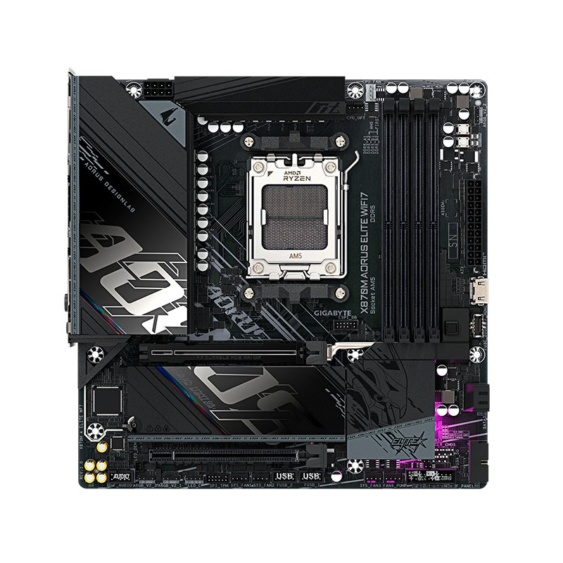 Motherboard GIGABYTE X870M AORUS ELITE WIFI7, Chipset AMD X870, Socket AMD AM5, mATX