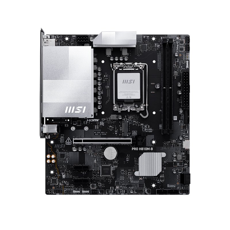 Motherboard MSI PRO H810M-B, Chipset Intel H810, LGA 1851, HDMI, DP, mATX