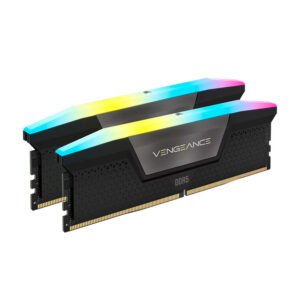 Memoria UDIMM Corsair Vengeance RGB 64GB (2x32GB) DDR5-6000 PC5-48000, CL40, 1.35V, Black