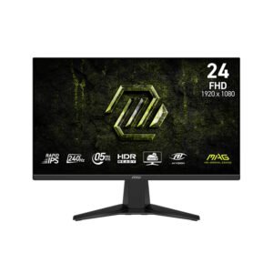 Monitor Plano Gamer MSI MAG 245F X24, 23.8” FHD IPS, 240HZ, 0.5MS, DP, HDMI, HEADPHONE OUT