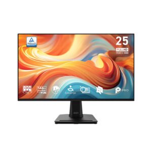 Monitor Plano Gaming MSI PRO MP251 E14L, 24.5” FHD IPS, 144Hz, HDMI x1, VGA x1