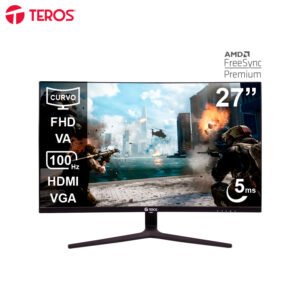 Monitor Curvo TEROS TE-2731S, 27” FHD VA, 100HZ, 5ms, HDMI, VGA