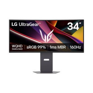 Monitor Gaming LG UltraGear G6, 34 Curvo/WQHD/VA/160Hz/1ms MBR/HDMI x2/DP/Headphone-out