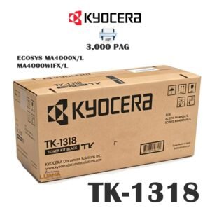 Toner Kyocera TK-1318 Para ECOSYS MA4000X/L - MA4000WIFX/L 3000 Pag