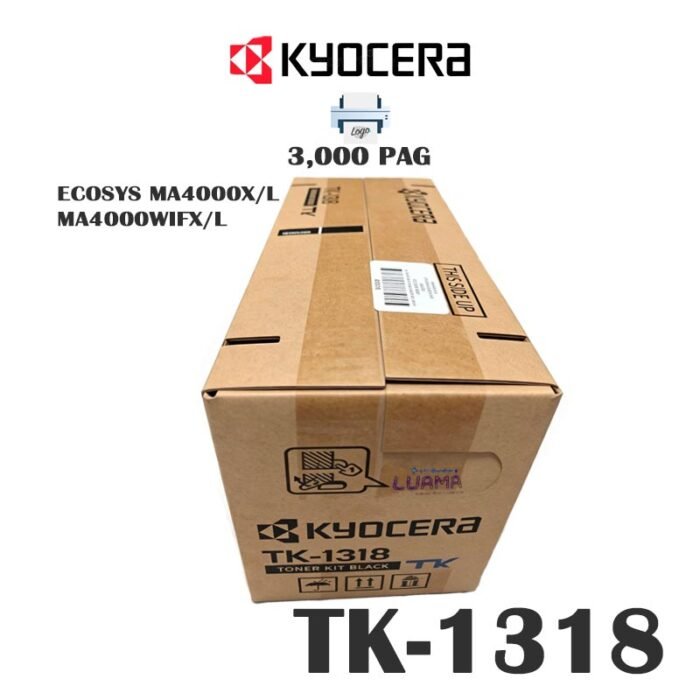 Toner Kyocera TK-1318 Para ECOSYS MA4000X/L - MA4000WIFX/L 3000 Pag