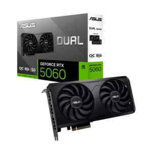 Tarjeta de video ASUS DUAL-RTX5060-O8G-EVO, 8 GB GDDR7, PCIe Gen 5.0