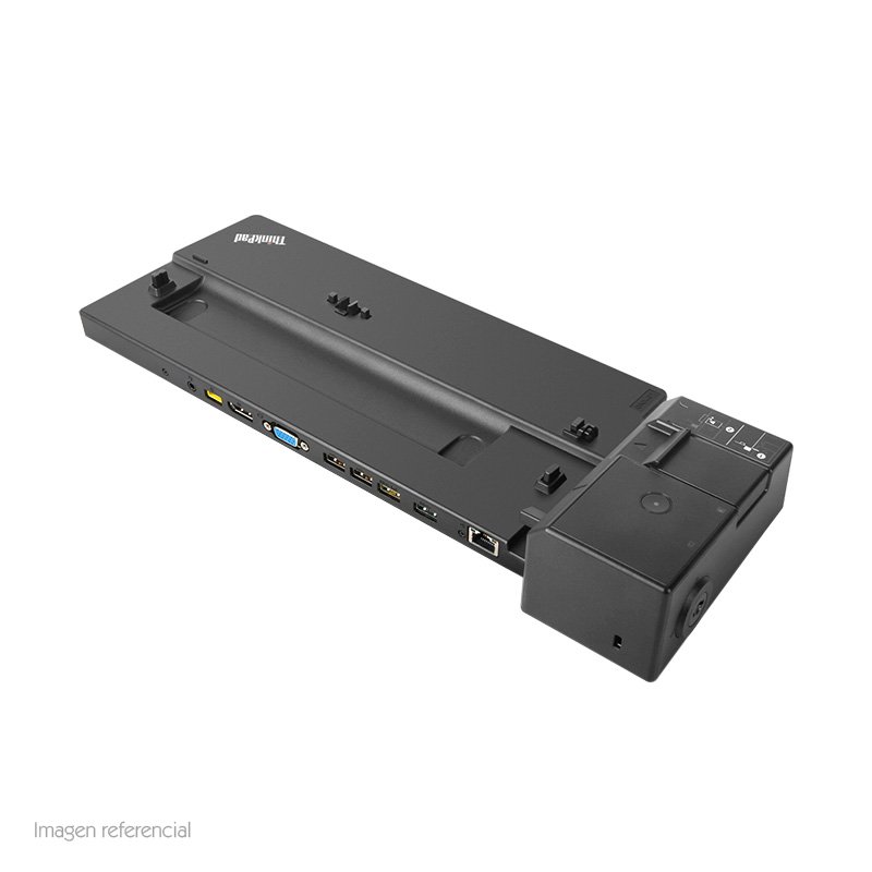 Estación de acoplamiento Lenovo 40AG0090US, VGA / DP / DVI-D/ USB / 3.5MM / LAN.
