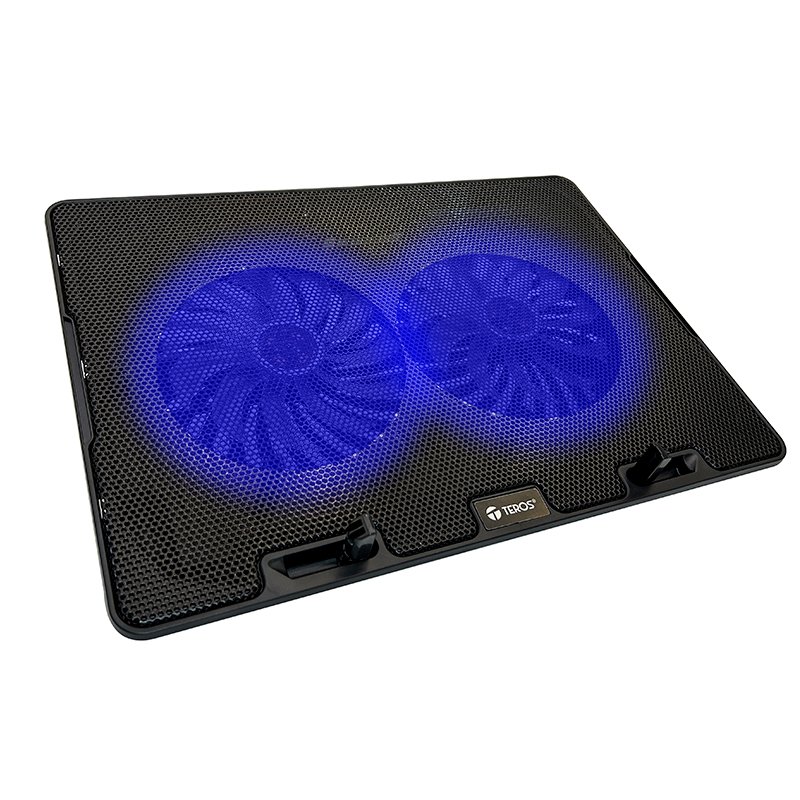 Cooler TEROS TE-7020N, compatible con notebooks de hasta 15.6”, 2 fan de 12cm