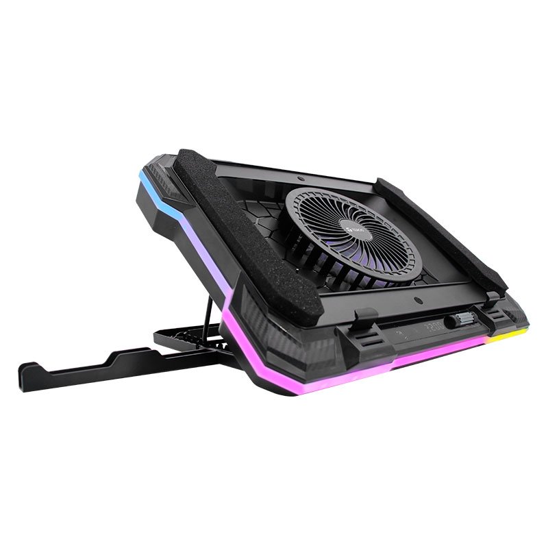 Cooler TEROS TE-7133N RGB, compatible con notebooks de 14” hasta 19”