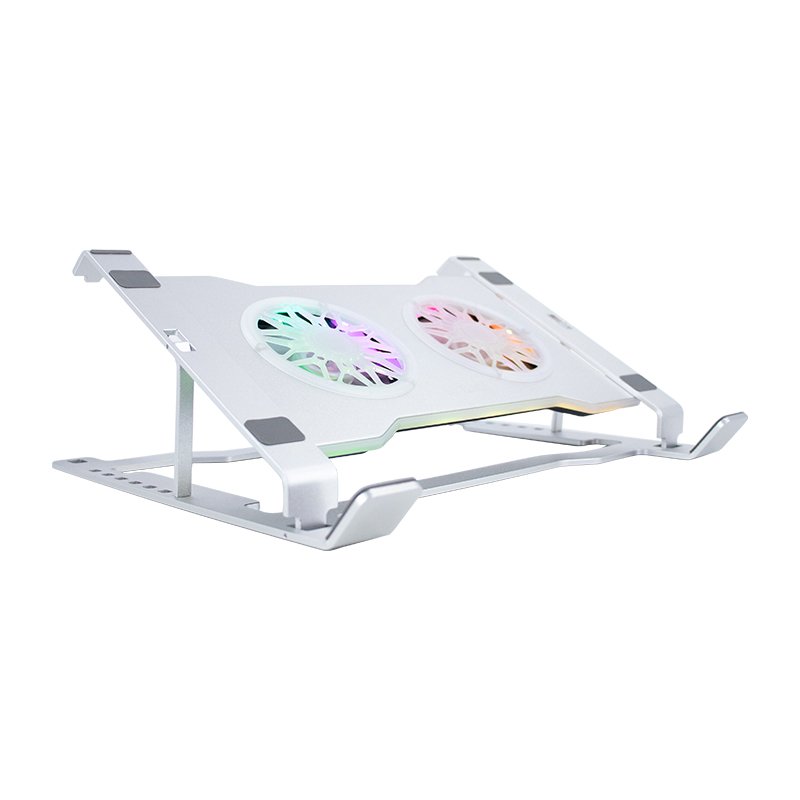 Cooler para notebook TEROS TE-7135N, soporta tablets y notebooks de 9” hasta 16”, plateado