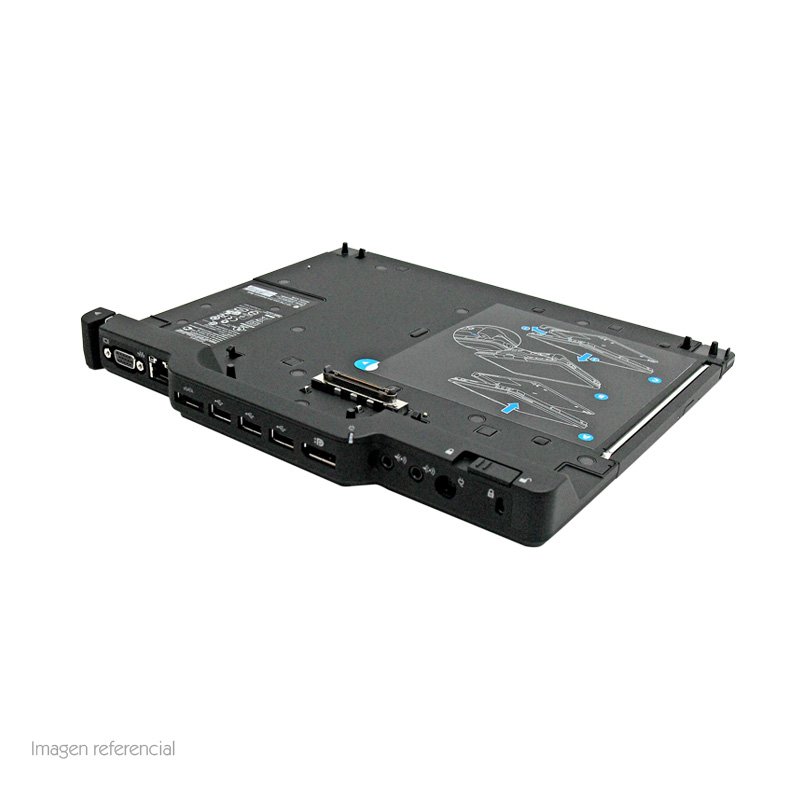 Base de Expansión HP 2740 Ultra-slim, USB / eSATA / VGA / LAN / DP / DVD / Audio.