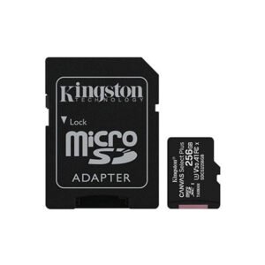 Memoria micro-SD Kingston Canvas Select Plus, 256GB, Incluye Adaptador SD