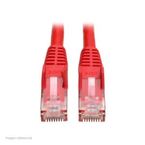 Cable Patch Moldeado Tripp-Lite Snagless Cat6 Gigabit (RJ45 M/M) - Rojo, de 2.13 mts.