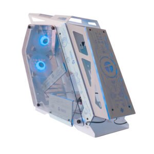 Case gamer TEROS TE-1311G, Mid Tower, USB 3.0 / USB 2.0, audio, ventilador ARGB, blanco