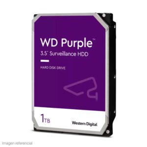Disco duro Western Digital WD Purple, 1TB, SATA 6.0 Gb/s, 5400 RPM, 64MB Cache, 3.5”.