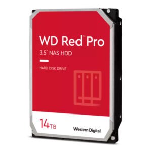 Disco duro Western Digital Red Pro NAS, WD142KFGX 14TB SATA 6Gb/s 7200rpm 3.5” 512MB Cache