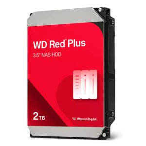 Disco duro Western Digital Red Plus WD20EFPX, 2TB, SATA, 5400rpm, 3.5”, Cache 64MB