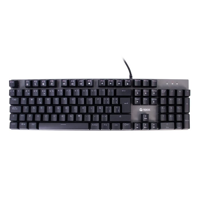Teclado gamer TEROS TE-4074G RGB USB 2.0 negro Teclado gamer TEROS TE-4074G RGB USB 2.0 negro