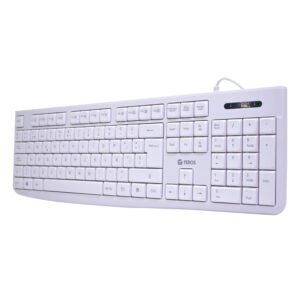 Teclado estándar TE-4069S, multimedia, USB 2.0, español, color blanco