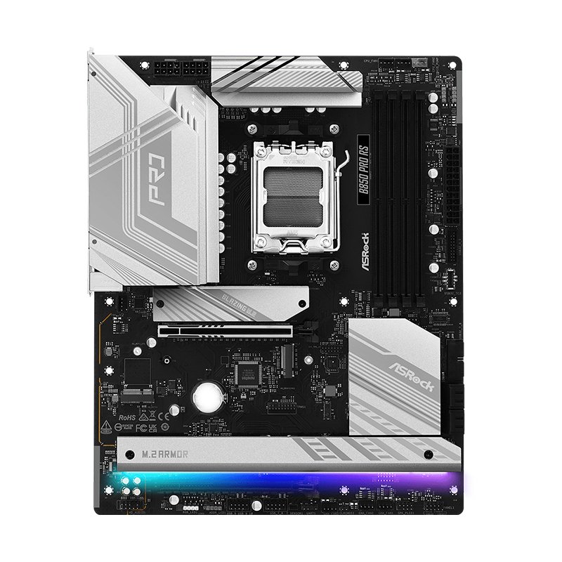 Motherboard ASROCK B850 Pro RS, Chipset AMD B850, Socket AMD AM5, ATX