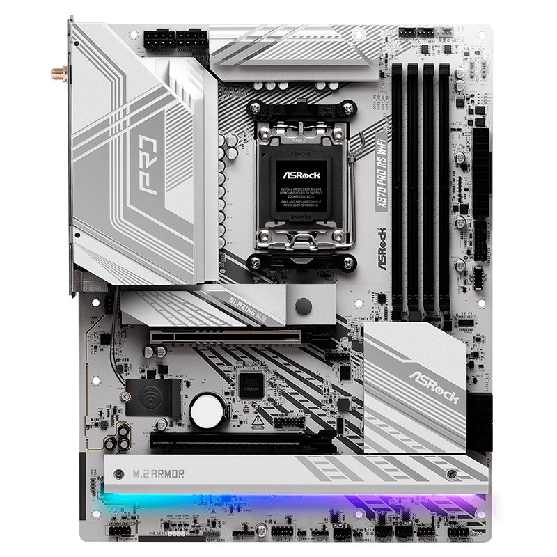 Motherboard ASROCK X870 Pro RS WiFi, Chipset AMD X870, Socket AMD AM5, ATX