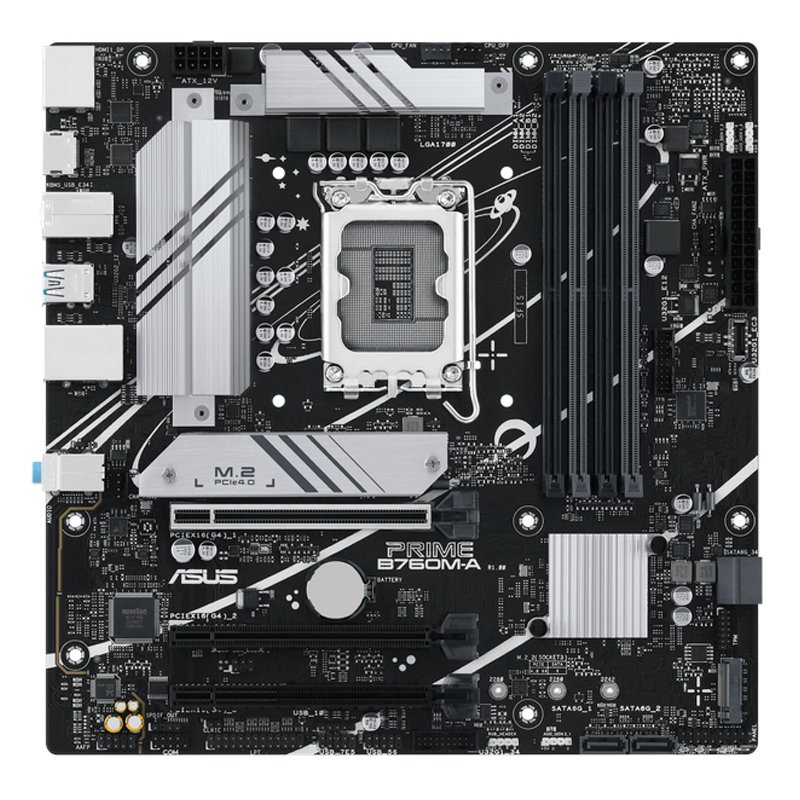 Motherboard ASUS PRIME B760M-A-CSM, Chipset Intel B760, LGA1700, Micro ATX