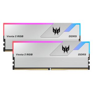 Memoria U-DIMM Predator Vesta II RGB, 32GB (2x16GB) DDR5-6000MHz, PC5-48000, CL32, 1.35V.