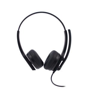 Audífono TEROS TE-8039CS, USB, Negro
