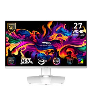Monitor Plano MSI MAG 272QPW QD-OLED X28, 26.5” WQHD/OLED/HDMI x2/DP/Tipo-C/Headphone-out