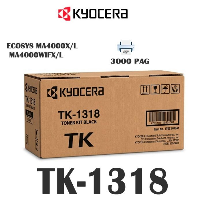 TONER KYOCERA TK-1318 PARA ECOSYS MA4000X/L - MA4000WIFX/L 3000 PAG