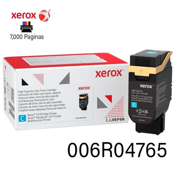 Toner Xerox 006R04765 High-Capacity Cyan Cartridge (7K) - C415V