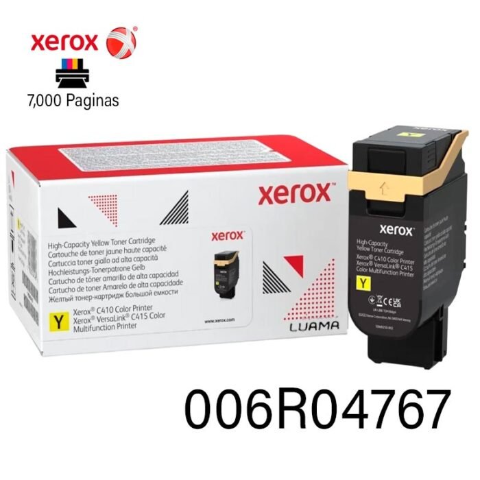 Toner Xerox 006R04767 High-Capacity Yellow Cartridge (7K) - C415V