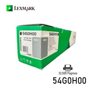 Tóner Lexmark 54G0H00 Negro MS911de 32.500 Paginas